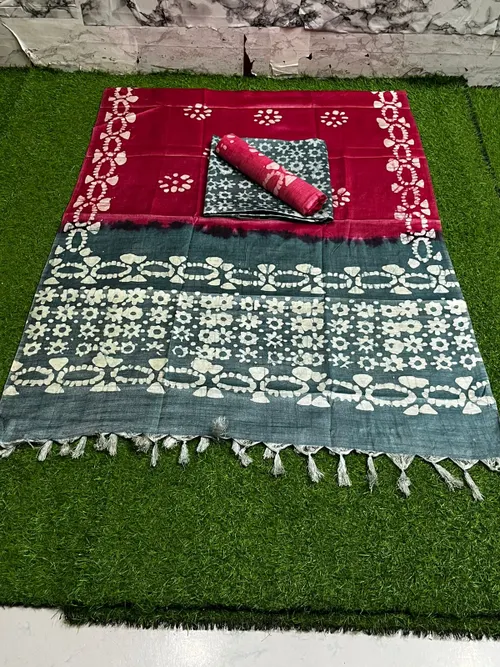 Timeless Dupion Silk Batik Elegance